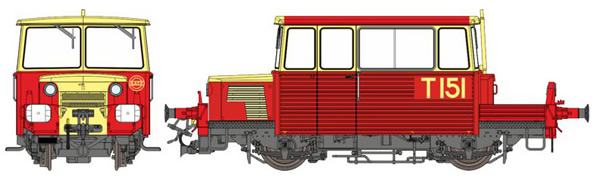 REE Modeles MB-111S - French Maintenace Vehicle Class DU65  T 151 of RATP, red roof, Era III-IV - DCC Sound